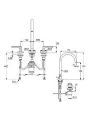 ��������� KLUDI Nova Fonte Puristic ��� �������� �� 3 ���., �������������, ������ ���. 201433915