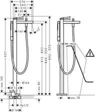 ��������� Hansgrohe Finoris 76445700 ��� �����, ������������, ���������, ������� �����