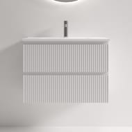 Тумба подвесная SANCOS Snob R 690х390х500, 2 ящика, доводчики, Bianco,SNR70/39W