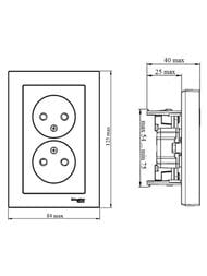 ������� Systeme Electric ATLASDESIGN ������� ��� ���������� 16� � ����� ����� ATN000120