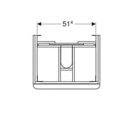 ����� ��� �������� Geberit Smyle Square (584�470�617) 2 �����, ����� 500.352.JR.1