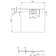������� ������ Villeroy & Boch Architectura UDA8080ARA115V-01 (800�800�15) ����������, �����, �����
