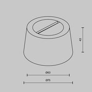 ���������� ���� Maytoni Parity (������) TRA130RSC-1B ��������� � ����������� ������� ������, IP20
