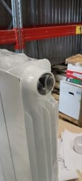 Уценка!Радиатор биметаллический RIFAR EcoBuild 500 (575х640х100) 8 секц., 1488 Вт, бок. подкл, белый