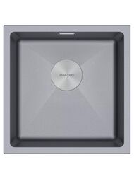 Мойка LUMI 45UNI, IT-GRANIT, LU45-GRM, серый металлик, 455х460, Paulmark