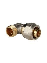 Уголок STOUT 20х1/2"Н обжимной, для металлопластиковых труб, SFS-0006-001220