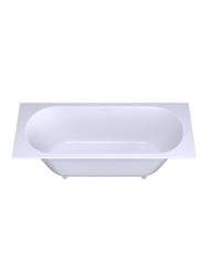 Ванна встраиваемая Salini Ornella Axis Kit 170 103523M 1700х750х600 сифон, S-Stone, белый матовый