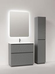 Тумба под раковину Sancos Folk Floor FL90FES 890х445х850 напольная, с 2-мя ящиками, Ergraut soft