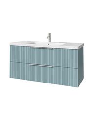 Тумба под раковину Caprigo RAIN 120 (1166х446х550) подвесная, 2 ящика, цвет Антарктида 36516-SF015
