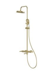 Душевая система BelBagno BOHEME-VSCM-BORO с изливом, брашированное золото — миниатюра 1