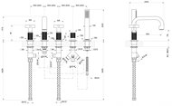 ��������� �� ���� ����� Gessi Inciso 58140.031 �� 5 ���������, �����, ������ ���, ����