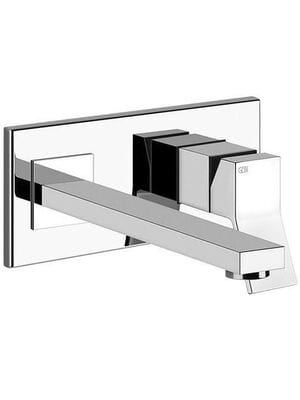 Смеситель Gessi Rettangolo K 53090.031 для умывальника, встр., излив 257мм, внешняя часть, хром