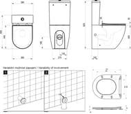 ������-������� RAVAK WC combi Optima RimOff 380�605�825, � �������� � �����������,  ����� X01870
