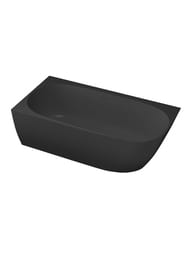Ванна угловая Salini SOFIA CORNER L (1700х850х590) искусств. камень, S-Sense, черный глянец 102515GF