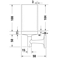������ ��� ������ ����� DURAVIT Starck T ���������, ����: ������ ������������� 0099310400