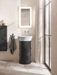 Умывальник накладной Duravit White Tulip 2365500070 500х500 без перелива, без отв. под смес., белый