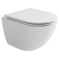Унитаз подвесной Ceramicanova Alba торнадо 3.0 сиденье микролифт белый CN11005T