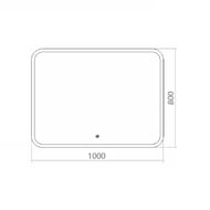 ������� Silver Mirrors ���� (1000�800) LED-���������,������,������,��������. ������� ��-00001304