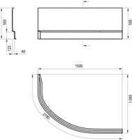 ������ � ����� RAVAK ROSA II 150 P N ����� CZJ1200AN0