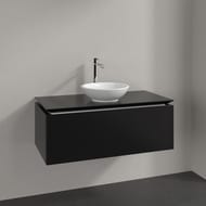 Тумба под умывальник Villeroy & Boch LEGATO (1000х380х500) подвесная,1 ящик, черн.матовый B57100PD