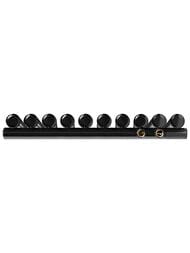 Дизайн-радиатор STOUT Tube Round 10 секц. ниж.прав.подкл R40 1-1750-10 RT RAL9005 черный
