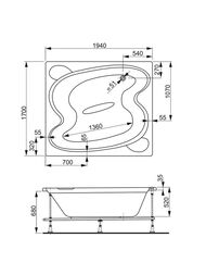 ����� ��������� VAGNERPLAST HELIOS 194 (1940�1700�520) �������������, ����� VPBA197HEL2X-04