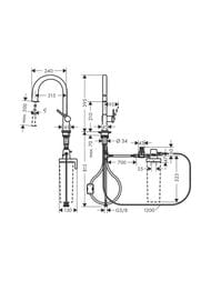 ��������� Hansgrohe Aqittura M91 210 1j ��� �����, �������� �����, ����. ����� 76803800