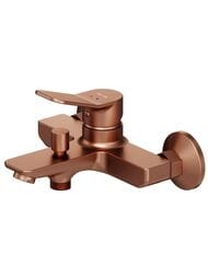 Смеситель AM.PM X-Joy F85A10044 для ванны/душа, настенный, однозахватный, фикс. излив розовое золото