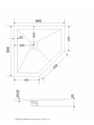 ������� ������ RGW ST/T-0099W (900�900�25) ��������, ���. ������, ����� 16155099-01