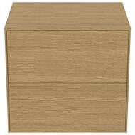 Тумба под раковину Ideal Standard CONCA (600x505x550) 2 ящика, светлый орех, со столешницей T4321Y6