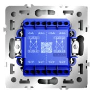 Перекрестный переключатель двухклавишный встраиваемый VOLTUM S70 VLS020502, белый матовый