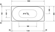 ����� ��������� Duravit D-Neo 700476 1800�800�485 ������������, ��� ������� ��� �����, �����
