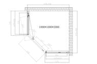 ������� ������ Vincea Show 1000�1000�2000 ������ ����������/������� ����, VSP1-4SH100CL