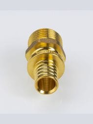 Соединитель VALTEC, аксиальный, 32х1"Н, латунь CW614N, VTm.401.G.003206