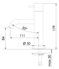 Смеситель для раковины Daniel Tokyo TK606NCR, хром