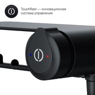 Смеситель AM.PM X-Joy TouchReel F0H85A822 с гигиеническим душем, полкой, бумагодержателем, черный — изображение 8