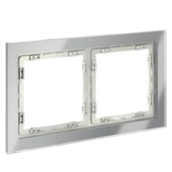 Рамка на 2 поста Voltum S70 VLS110205 (сталь, стекло)