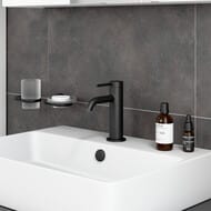 Смеситель для раковины VitrA Minimax Round A4353036EXP однорычажный матовый черный латунь