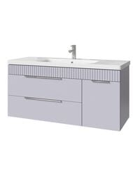 Тумба под раковину Caprigo MONBAR 120 (1164х446х550) подвесной, 2 ящика, 1 дверь, Стилл 36317R-SF028