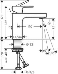 ��������� ��� ����������� Hansgrohe Vernis Shape 71594000 CoolStart 100 ������������, ����