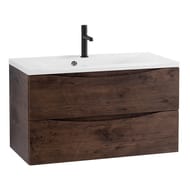 Тумба под раковину BelBagno MARINO (800х450х500) подвесная, Rovere Moro MARINO-800-2C-SO-RW-P