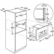 ���������� ������������ AEG KKE884500B (455x595x361) ������