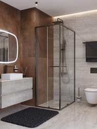 Душевой уголок CEZARES LUX-AH-FS-1-80/100-C-GM