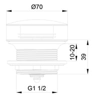 ������ ������ ��� ����� 1 1/2 WONZON & WOGHAND, ������ ������� WW-SS105-MB