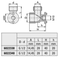 ����������� Valvex 1/2"��1/2"� ������ VX6022340