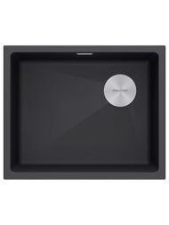 Мойка LUMI 55UNI-SKEW, IT-GRANIT, LU55SK-AN, антрацит, 555х440, Paulmark
