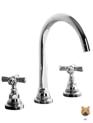 Смеситель для раковины Nicolazzi Agora на 3 отверстия, цвет Raw Brass 2308OG05IN
