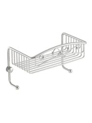 Migliore Complementi Полка-решетка одинарная с двумя крючками 26x15x15см хром ML.COM-50.601.CR/22040