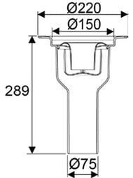 ���� Uponor Drain �75/150��, ������������ ������, 1094253