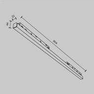 Трековый светильник Maytoni Basis Exility (Базис Эксилити) TR030-4-30WTW-DD-W 2700-6000K 30Вт 120° Dim Dali1, IP20, белый